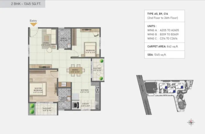 Abhee Codename New Dimension 2 BHK